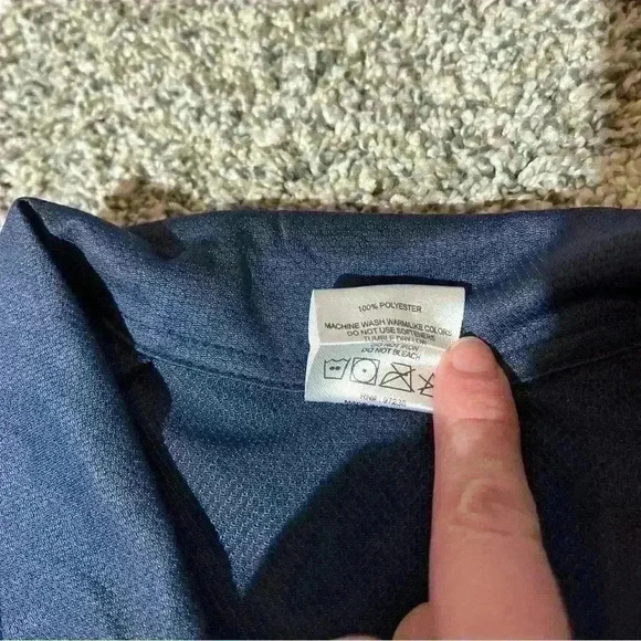 Cooperstown All Star Village Men 2XL Polo Shirt Baseball Red Stitch Navy - Picture 7 of 9